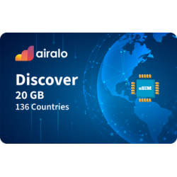 Airalo Discover Global 20GB Data eSIM Airalo Discover Global 20GB Data eSIM