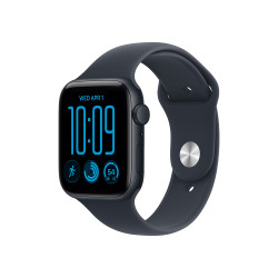 Apple Watch SE 3 GPS + Cellular 40mm Midnight Aluminium Case with Navy Blue Sport Band