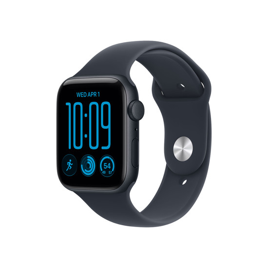 Apple Watch SE 3 GPS + Cellular 40mm Midnight Aluminium Case with Navy Blue Sport Band