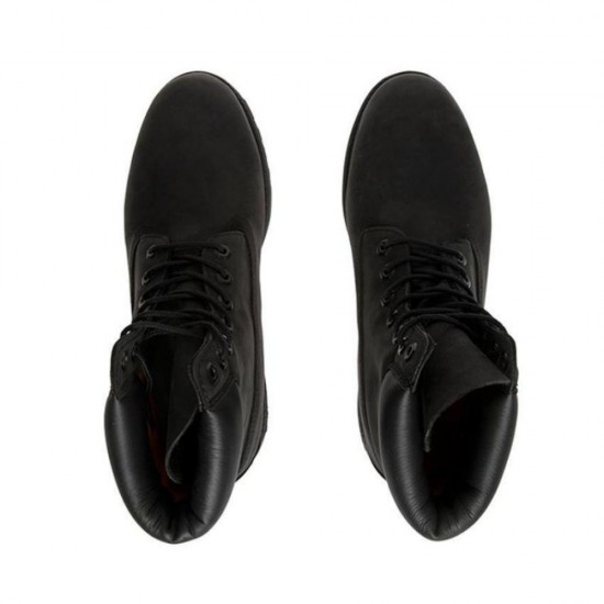 Timberland Men's 6-inch Premium Waterproof Boot - Black Nubuck - Size 8