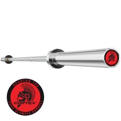 Lifespan Fitness CORTEX SPARTAN100 7FT 20KG OLYMPIC BARBELL WITH LOCKJAW COLLARS