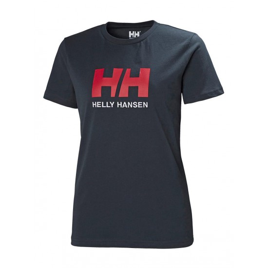 Helly Hansen Logo Tshirt Womens - Navy