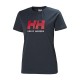 Helly Hansen Logo Tshirt Womens - Navy