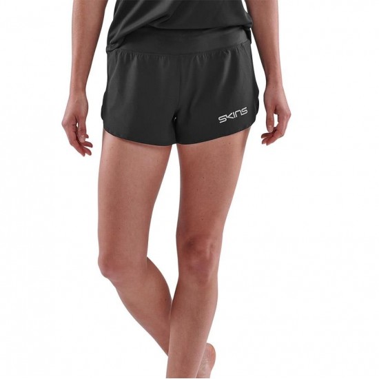 Skins Series 3 Run Shorts Black - Womens