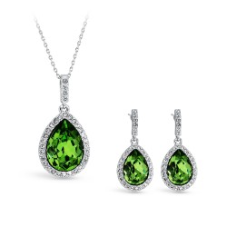 Pica LéLa - Royal Peridot Necklace & Earrings Set